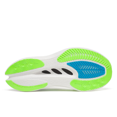 Men's Saucony Endorphin Pro 5 White Slime - outsole