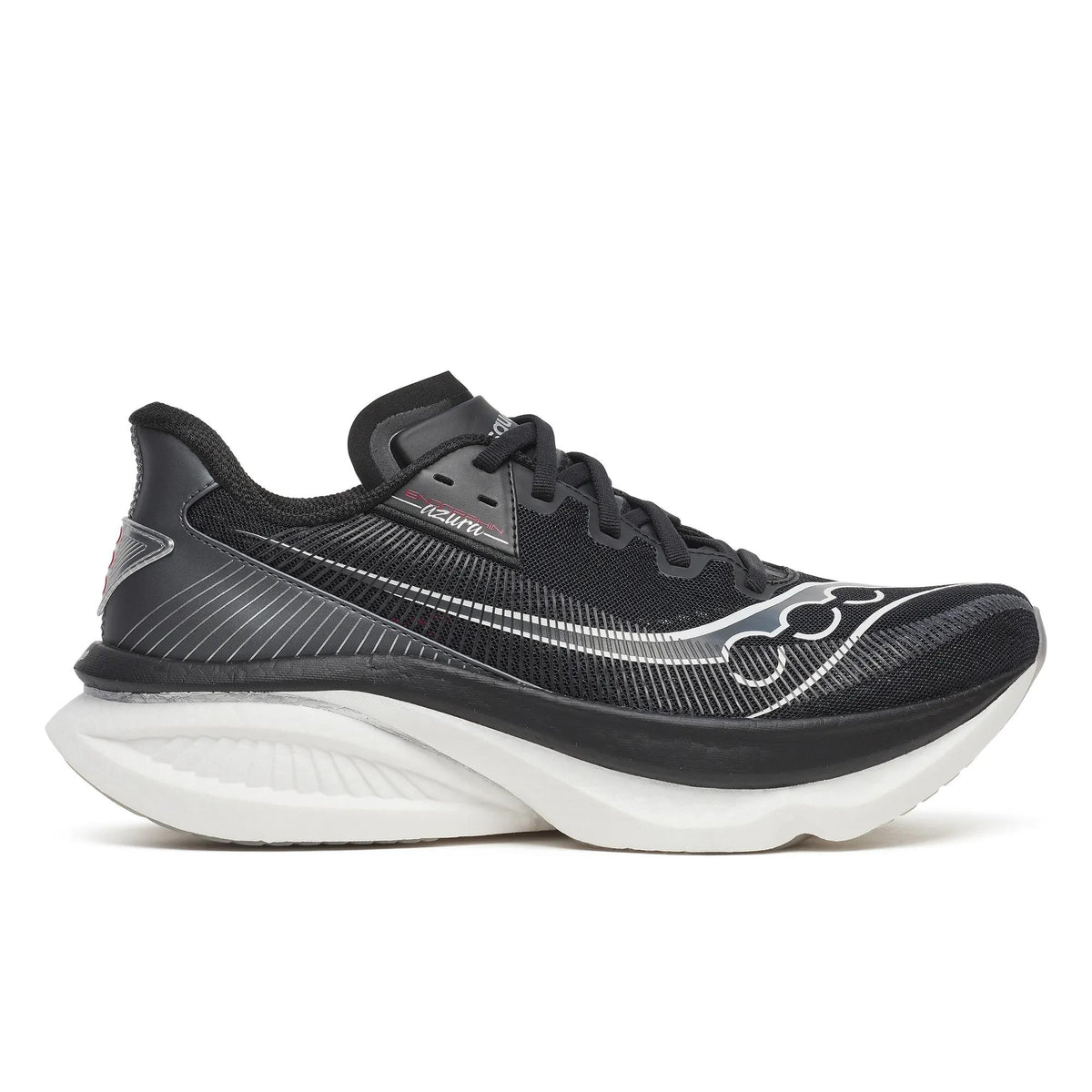 Men's Saucony Endorphin Azura Black White - lateral side profile