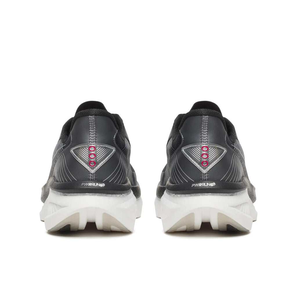 Men's Saucony Endorphin Azura Black White - heel view