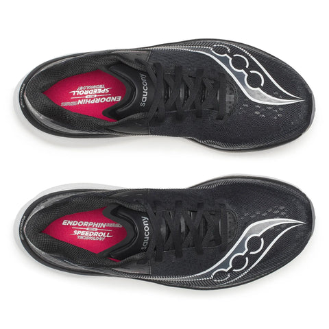 Men's Saucony Endorphin Azura Black White - top down view