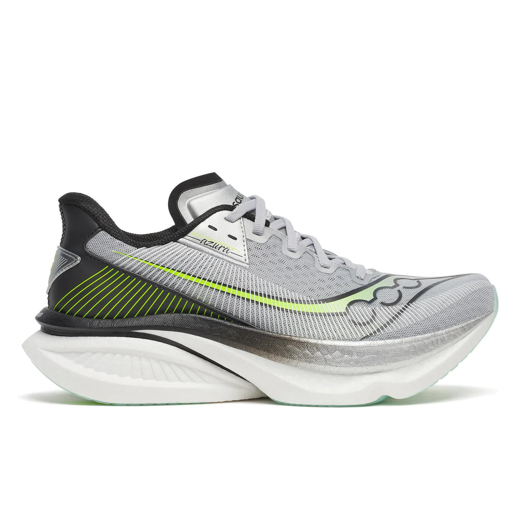 Men's Saucony Endorphin Azura Silver Black - lateral side profile