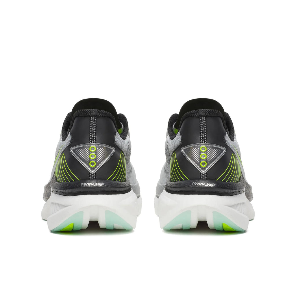 Men's Saucony Endorphin Azura Silver Black - heel view