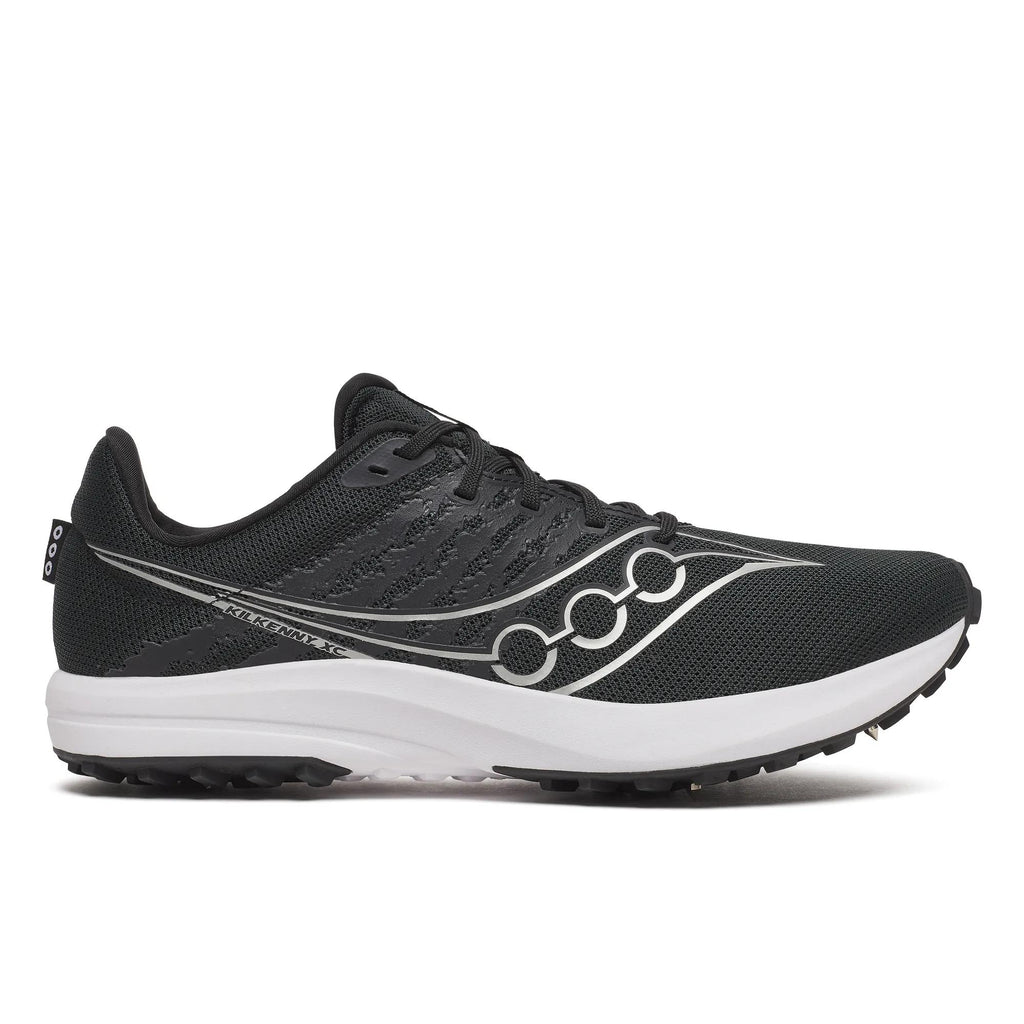 Unisex Saucony Kilkenny XC Spike 10 Black White - lateral side profile