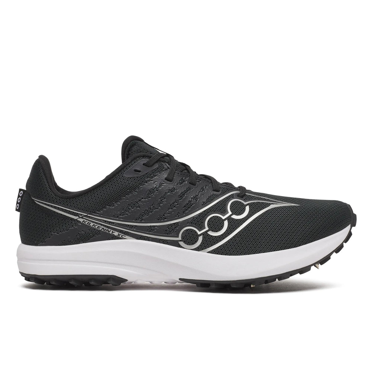 Unisex Saucony Kilkenny XC Spike 10 Black White - lateral side profile