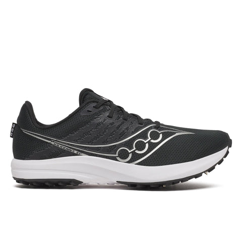 Unisex Saucony Kilkenny XC Spike 10 Black White - lateral side profile