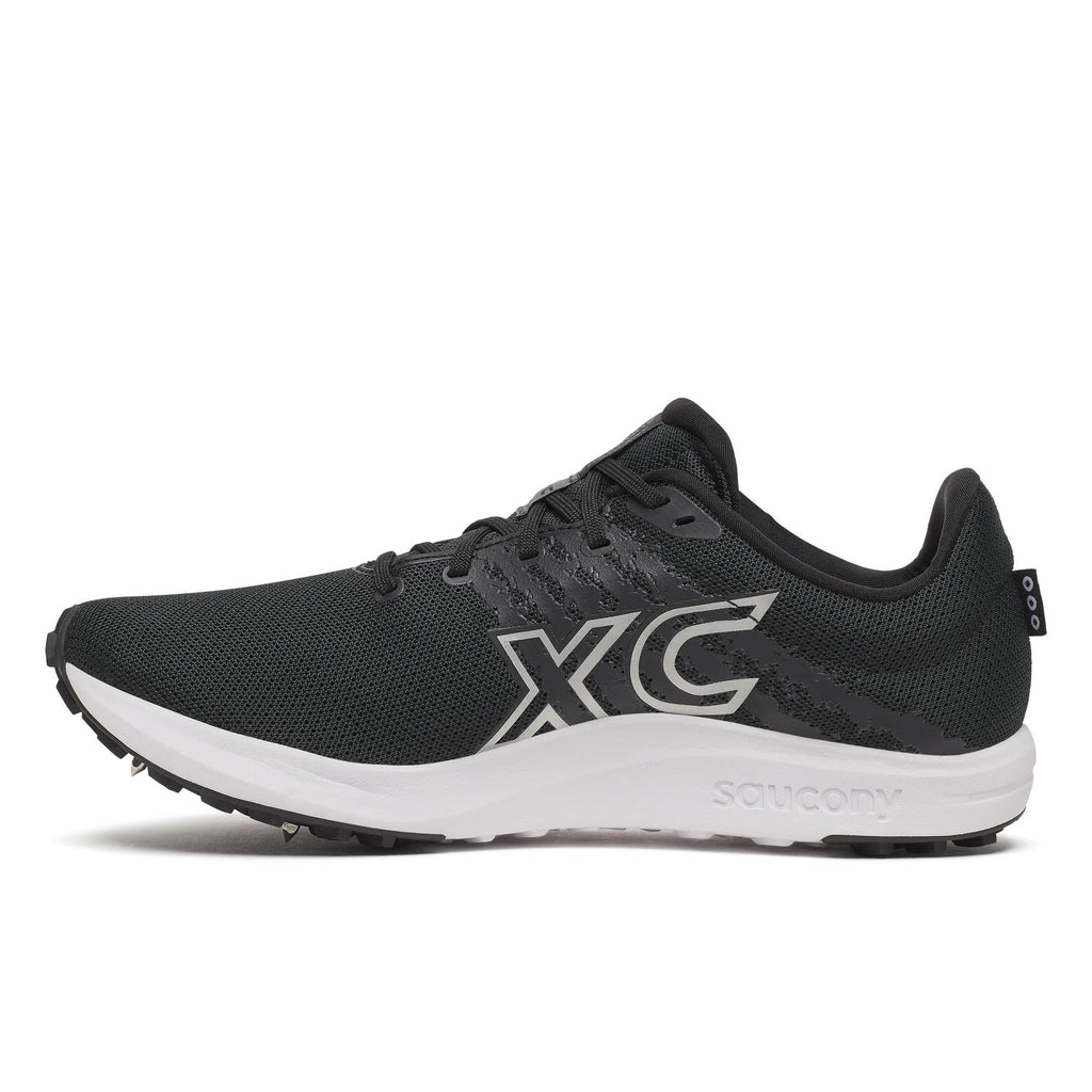 Unisex Saucony Kilkenny XC Spike 10 Black White - opposite side profile