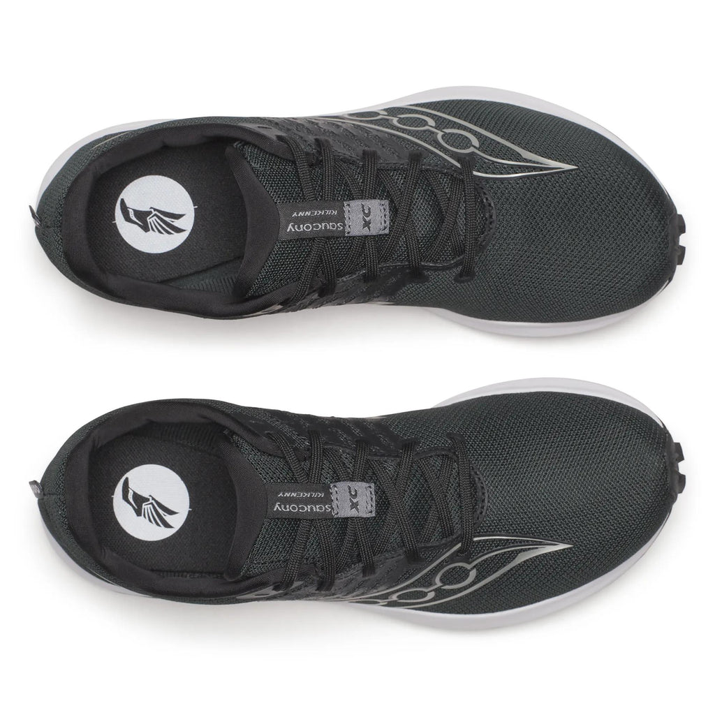 Unisex Saucony Kilkenny XC Spike 10 Black White - top down view
