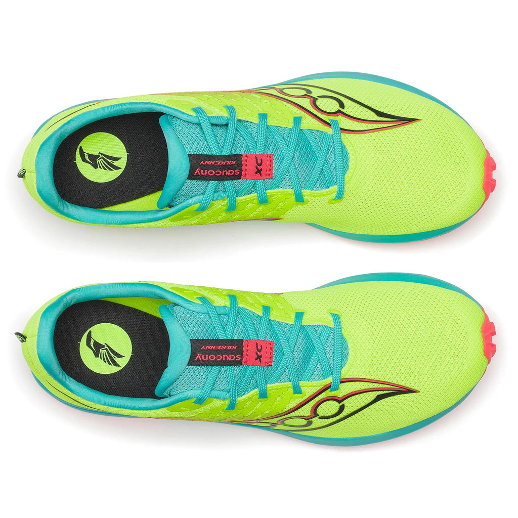 Unisex Saucony Kilkenny XC Spike 10 Citron Mutant - top down view