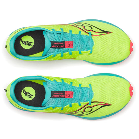 Unisex Saucony Kilkenny XC Spike 10 Citron Mutant - top down view