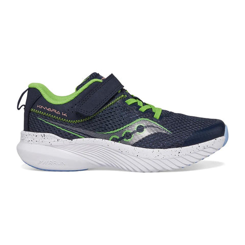 Kids Saucony Kinvara 14 AC Navy Green - opposite side profile