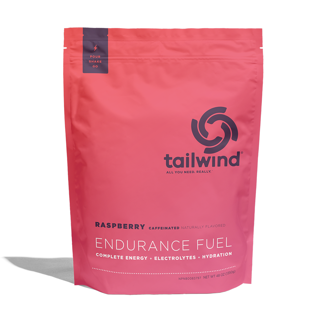 Tailwind Endurance Fuel 50 Servings Raspberry- Caffeinated hero