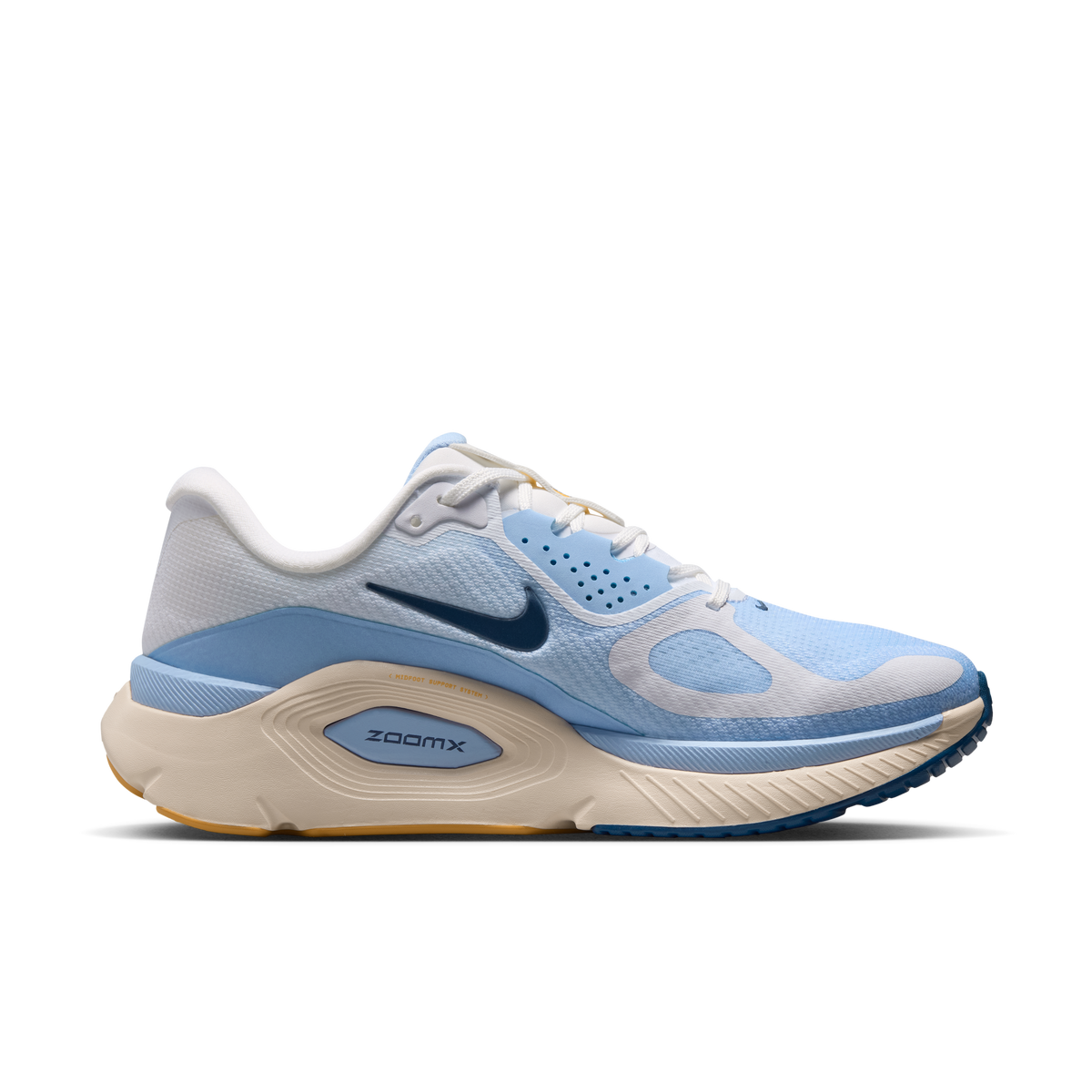 Women's Nike Structure Plus White / Mystic Navy-Aluminum view 3