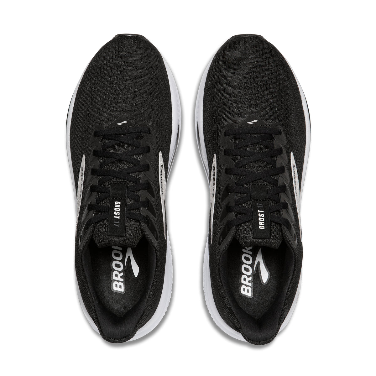 Men's Brooks Ghost 17 Black / Grey / White view 5