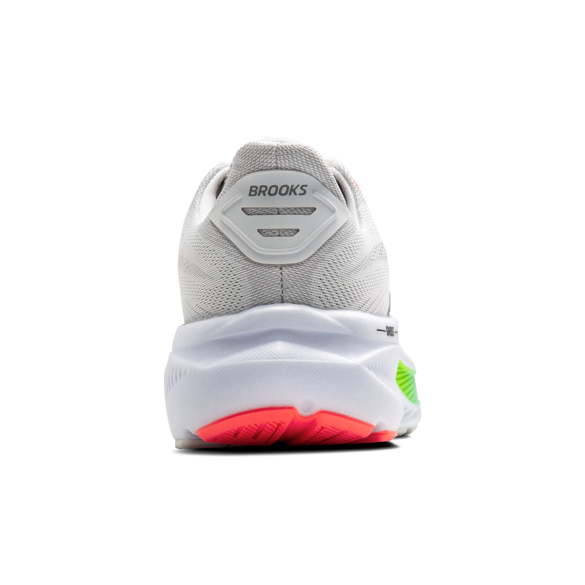 Men's Brooks Ghost 17 White / Pink Clay / Gecko view 4