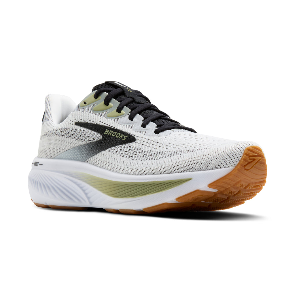 Men's Brooks Ghost 17 White / Black / Tea view 2