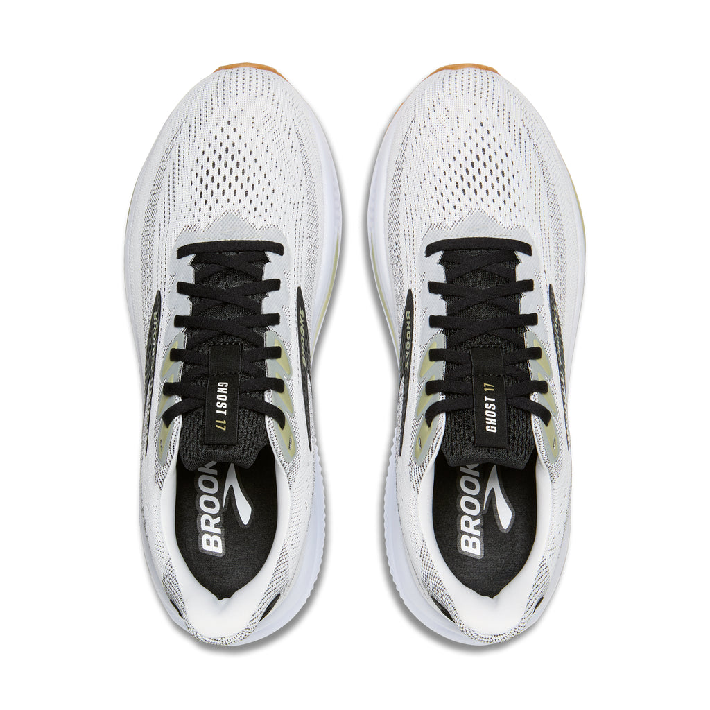 Men's Brooks Ghost 17 White / Black / Tea view 5