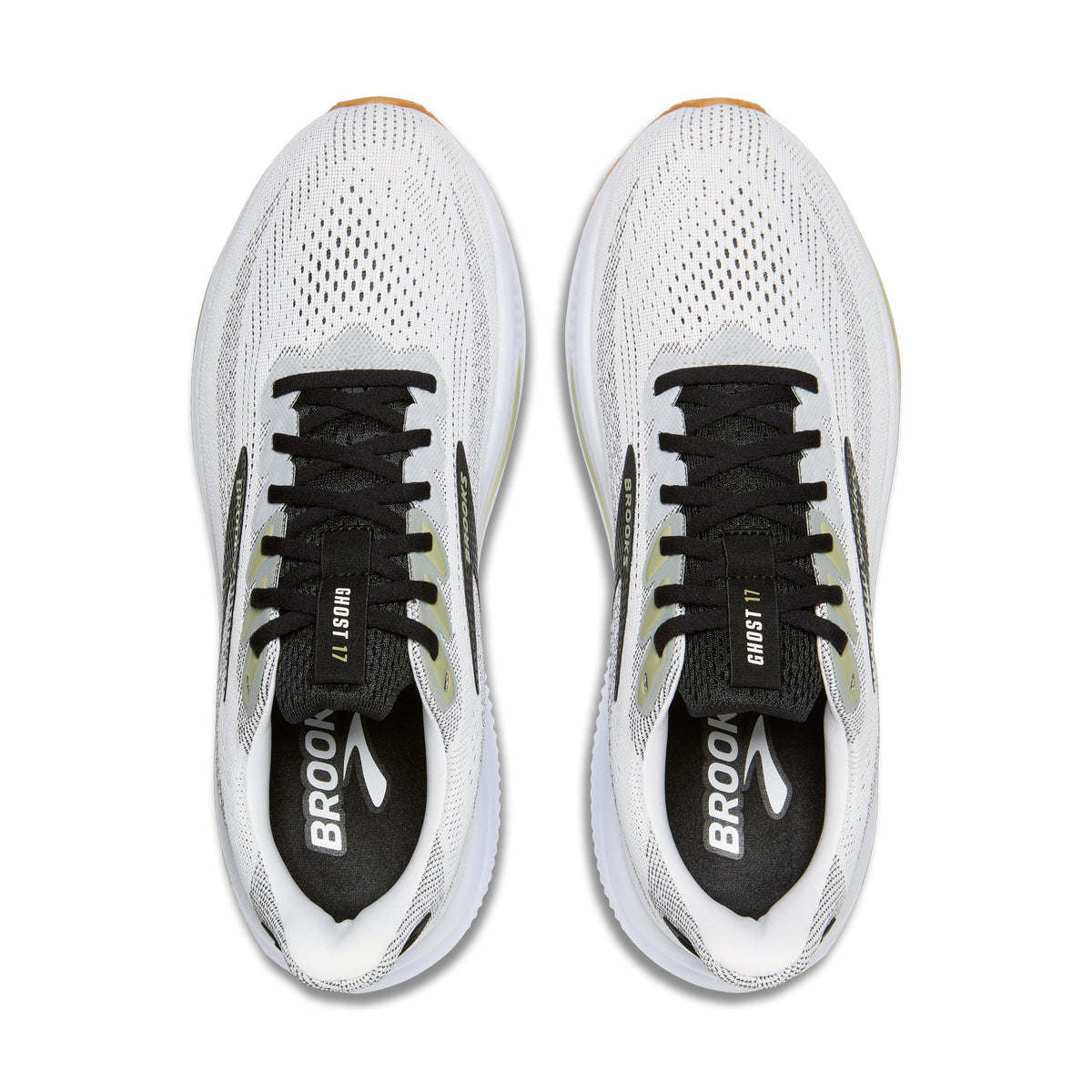 Men's Brooks Ghost 17 White / Black / Tea view 5