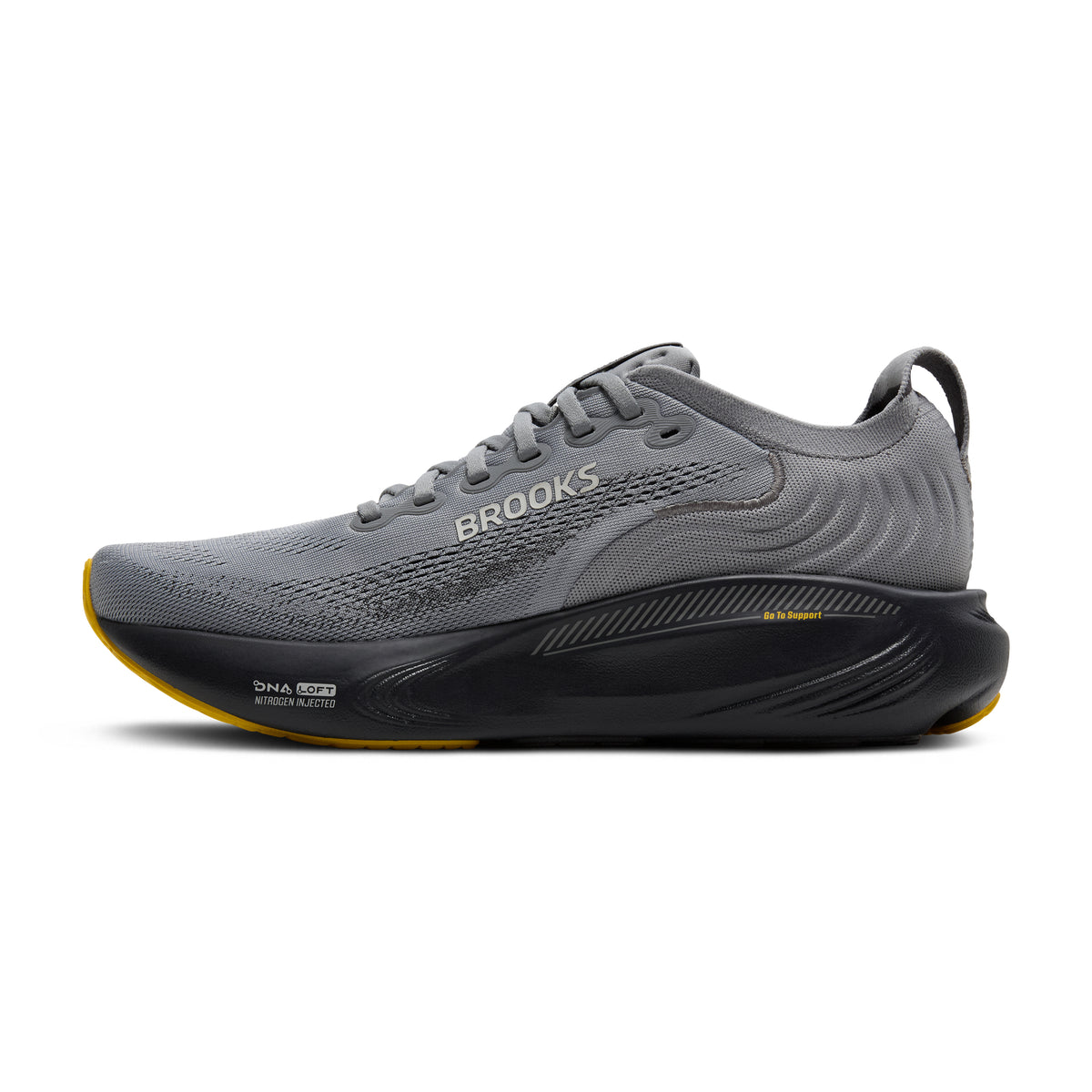 Men's Brooks Adrenaline GTS 25 (Wide 2E) Primer Grey / Ebony / Jasmin medial