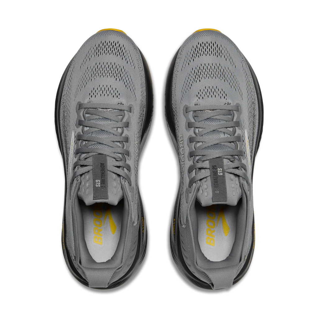 Men's Brooks Adrenaline GTS 25 (Wide 2E) Primer Grey / Ebony / Jasmin top