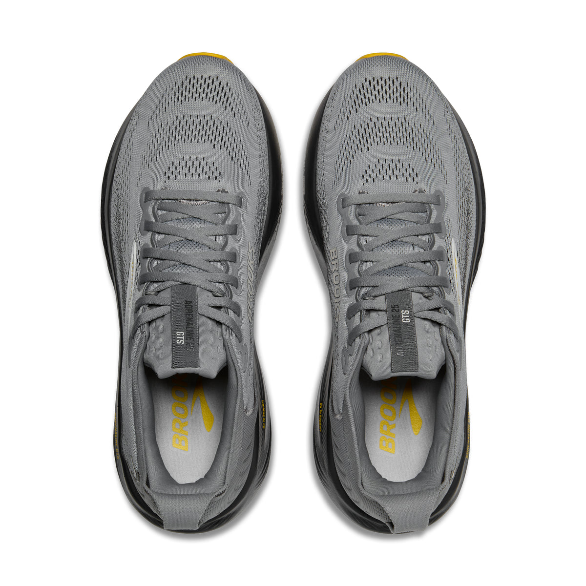 Men's Brooks Adrenaline GTS 25 (Wide 2E) Primer Grey / Ebony / Jasmin top