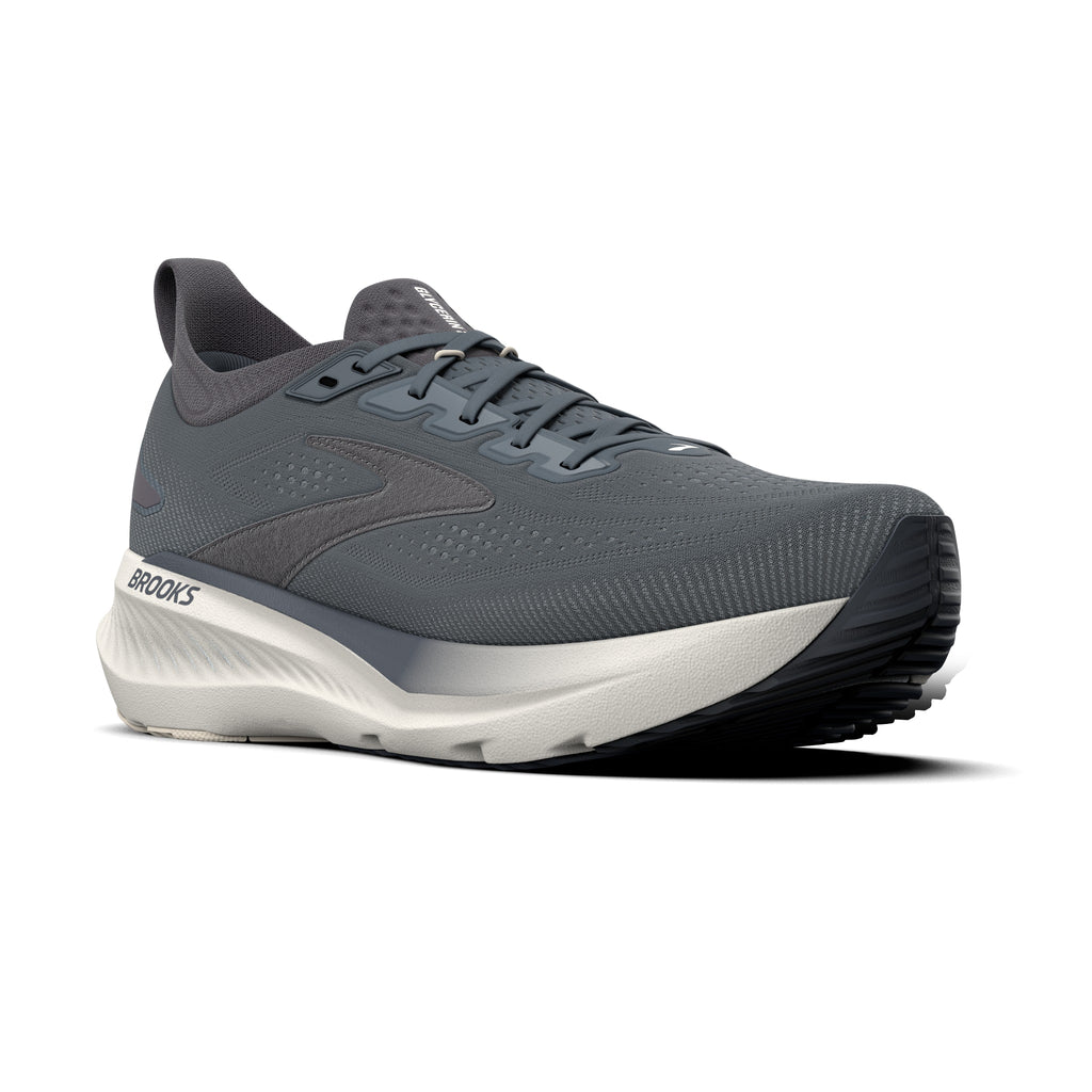 Men's Brooks Glycerin 23 Turbulence / Ebony / Clear pair angle