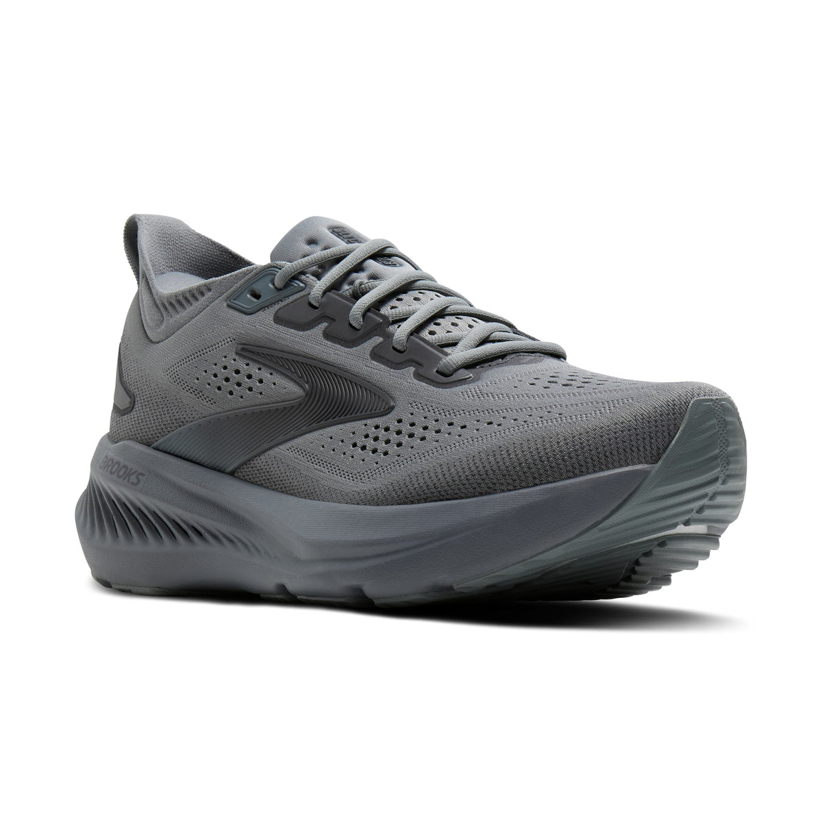 Men's Brooks Glycerin 23 Grey / Blackened Pearl / Black pair angle