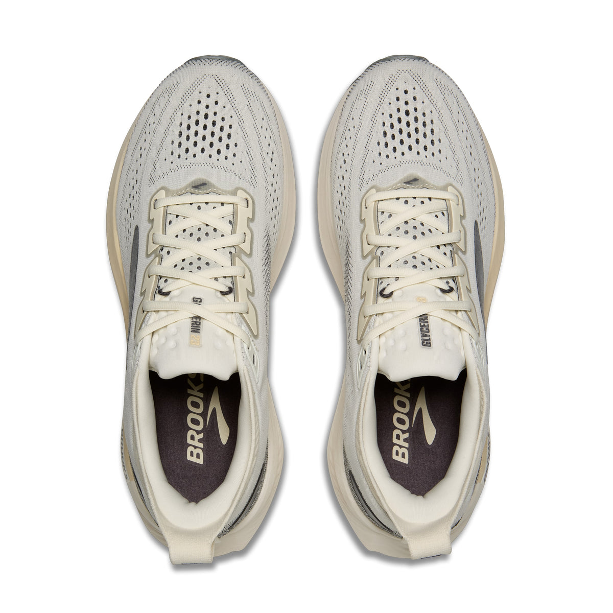 Men's Brooks Glycerin 23 Coconut / Bleached Sand / Grey top