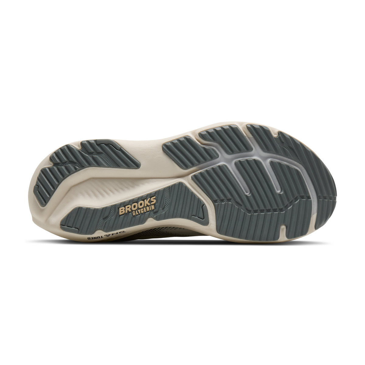 Men's Brooks Glycerin 23 Coconut/Bleached Sand/Grey outsole