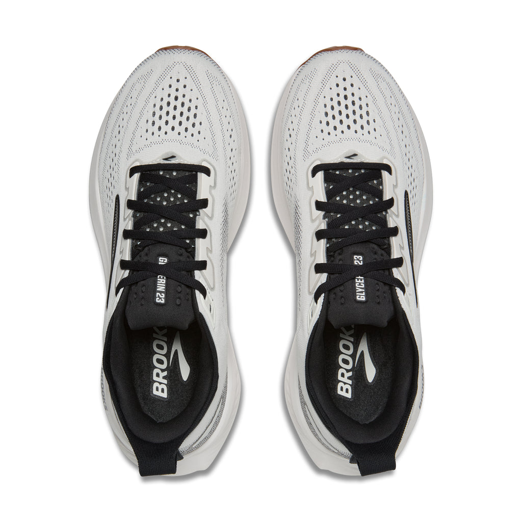 Men's Brooks Glycerin 23 White / Black / Gum view 5