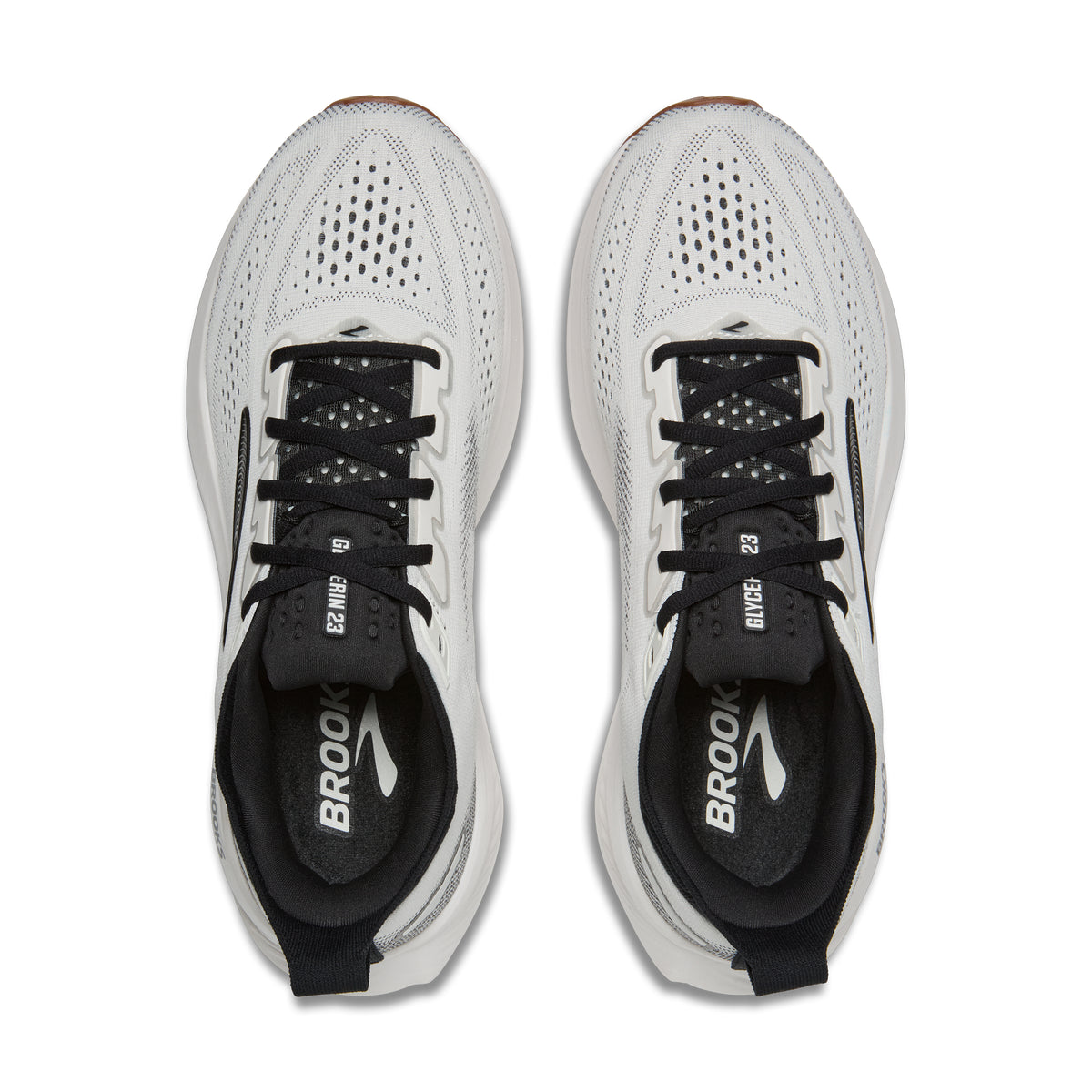 Men's Brooks Glycerin 23 White / Black / Gum view 5