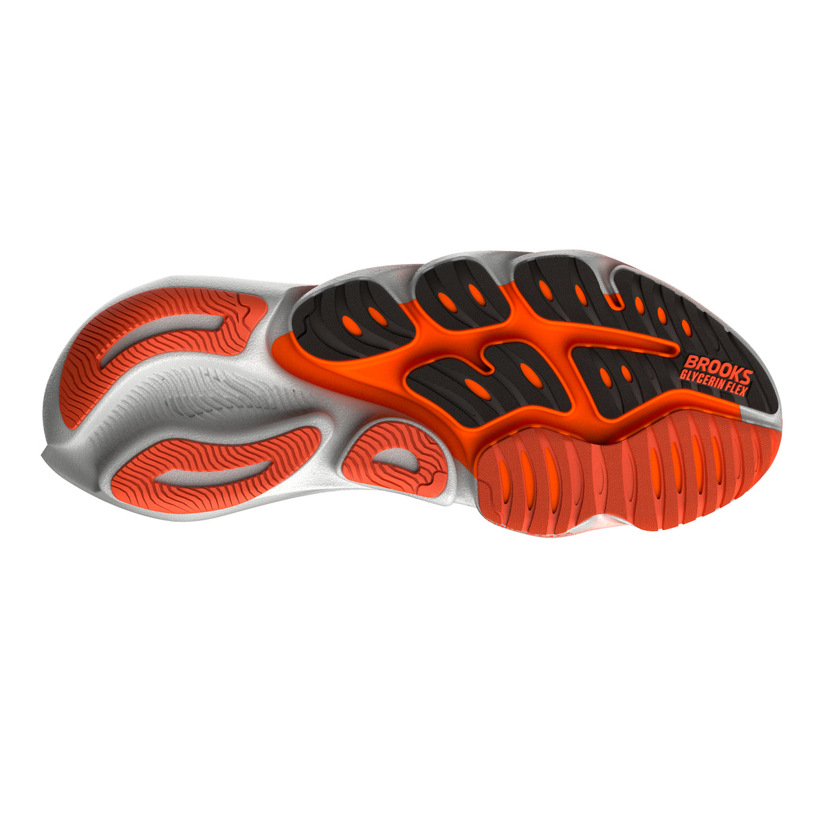 Men's Brooks Glycerin Flex Black/Orange outsole