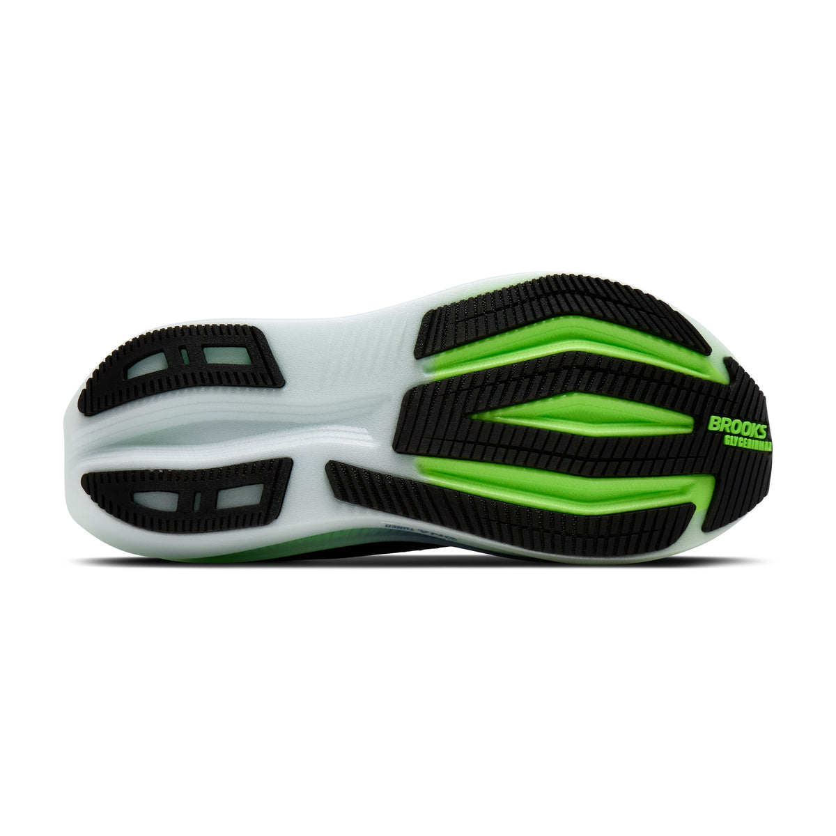 Men's Brooks Glycerin Max 2 Phantom / White / Green outsole