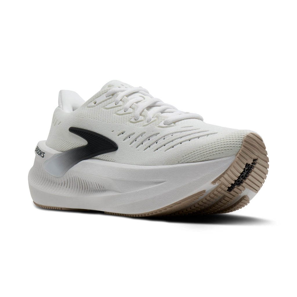 Men's Brooks Glycerin Max 2 White/Black/Chateau Gray pair angle
