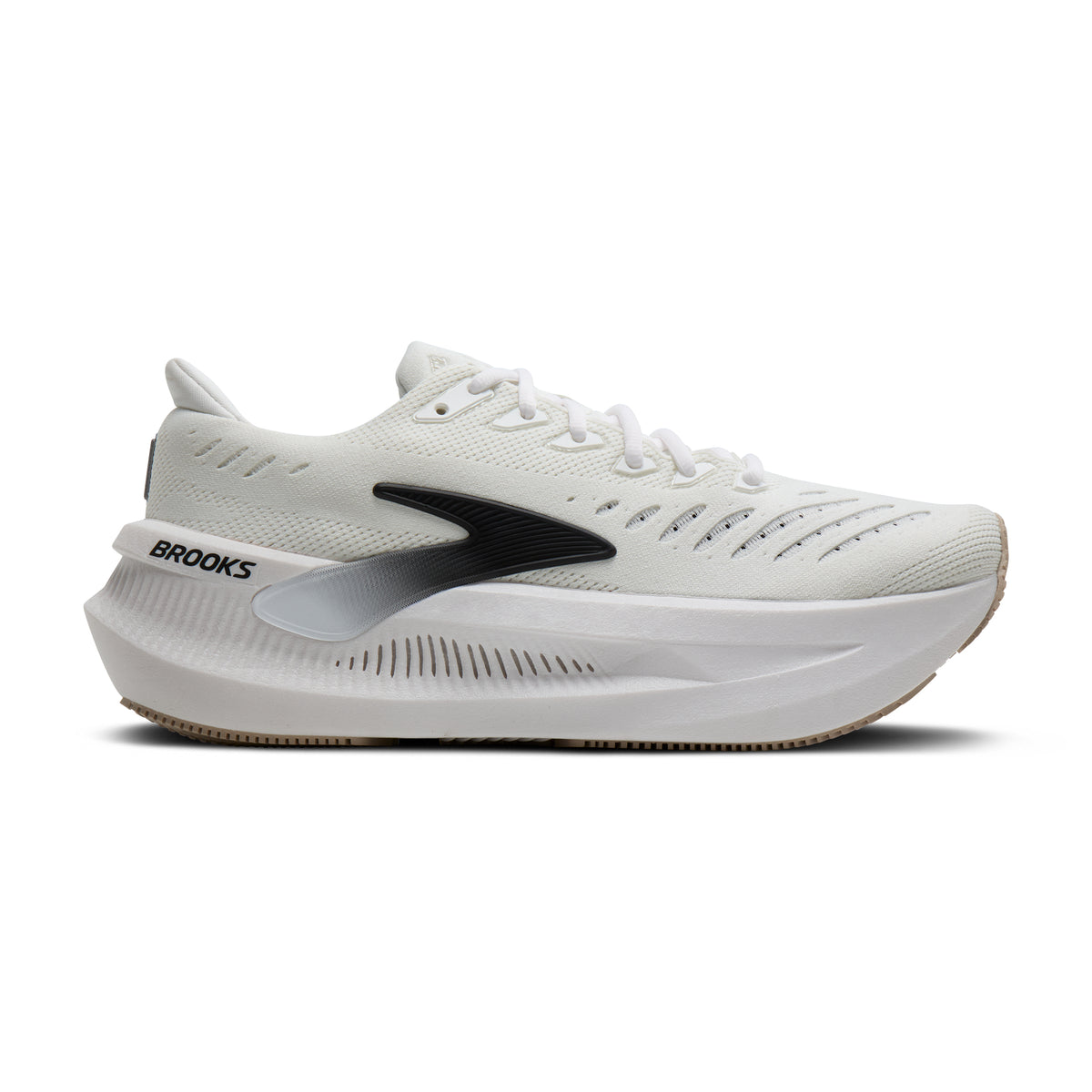 Men's Brooks Glycerin Max 2 White/Black/Chateau Gray lateral