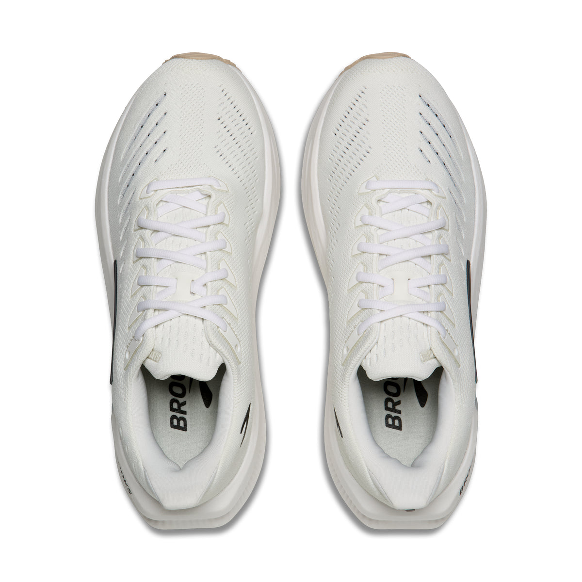 Men's Brooks Glycerin Max 2 White/Black/Chateau Gray top