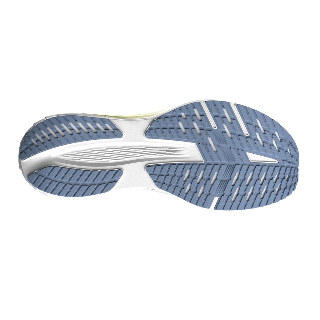 Men's Brooks Launch 12 White / Rainwashed / Nightlife outsole