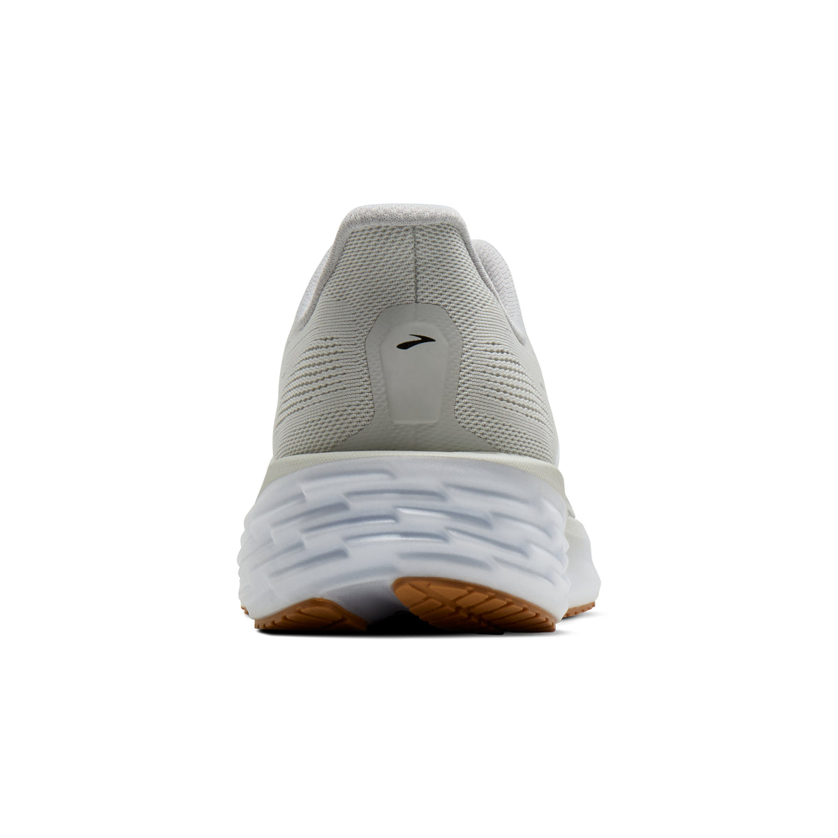 Men's Brooks Launch 12 Oyster / White / Phantom heel