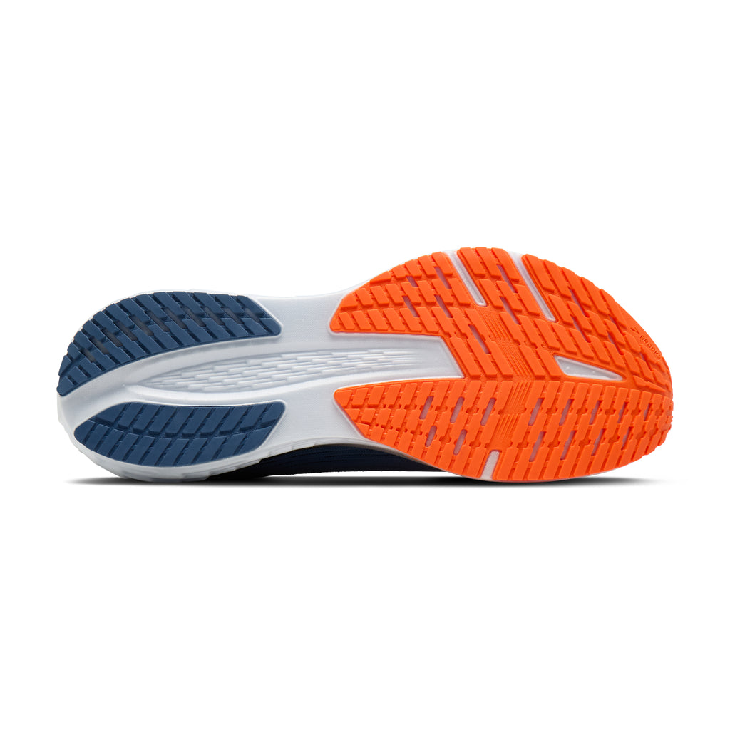 Men's Brooks Launch 12 Moonlight / Black / Orange outsole