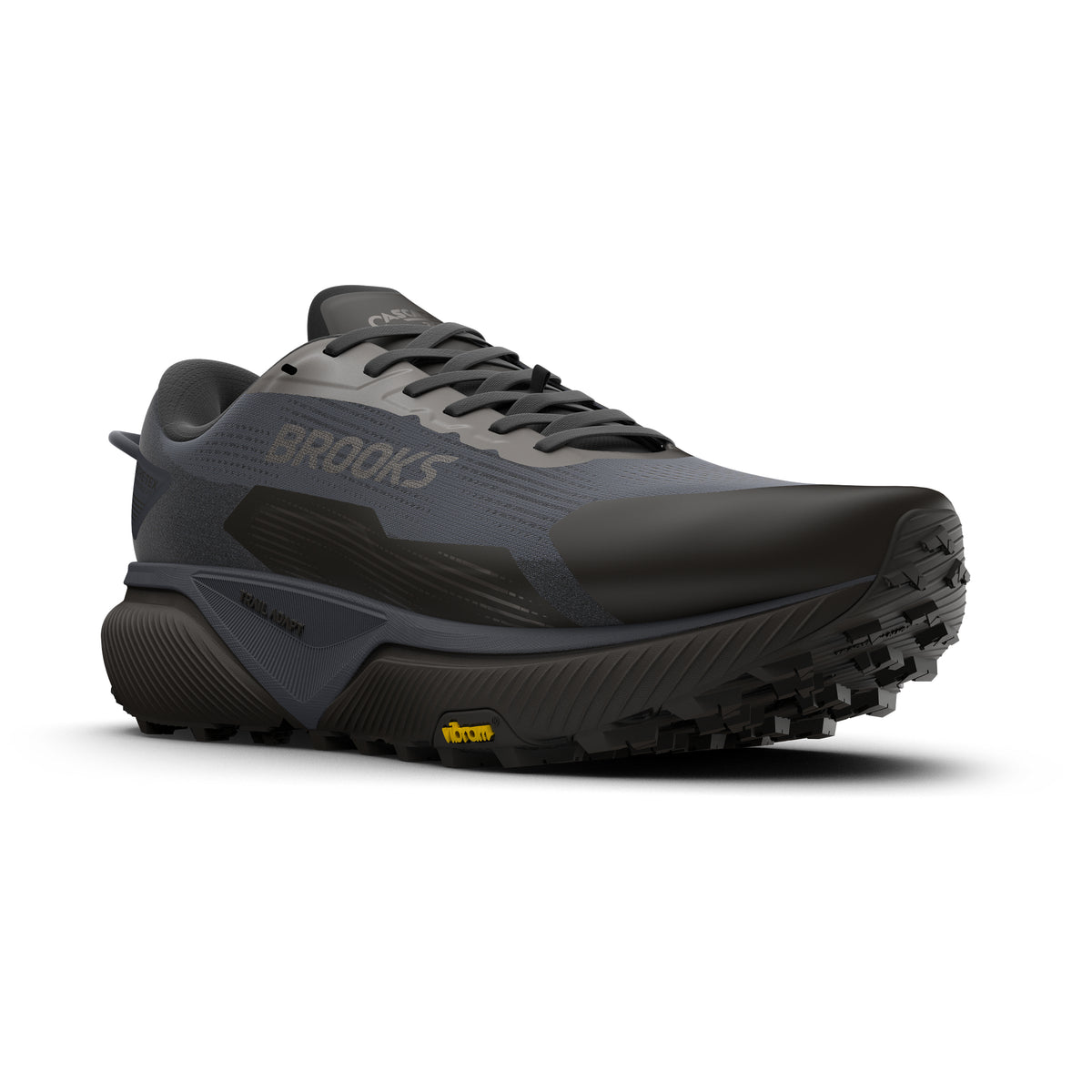 Men's Brooks Cascadia 20 GTX Black/Ebony/Nocturnal pair angle