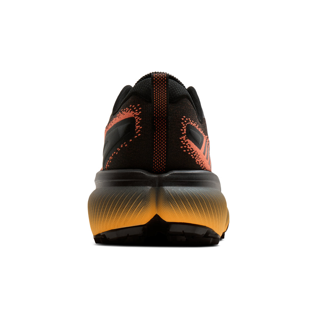Men's Brooks Cascadia 20 Black / Tigerlily / Orange heel
