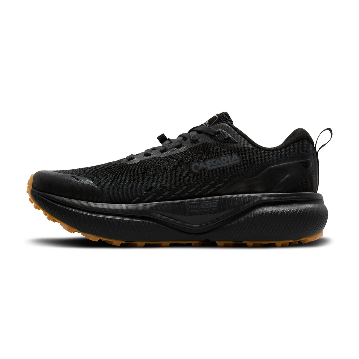 Men's Brooks Cascadia 20 Black / Ebony / Gum medial