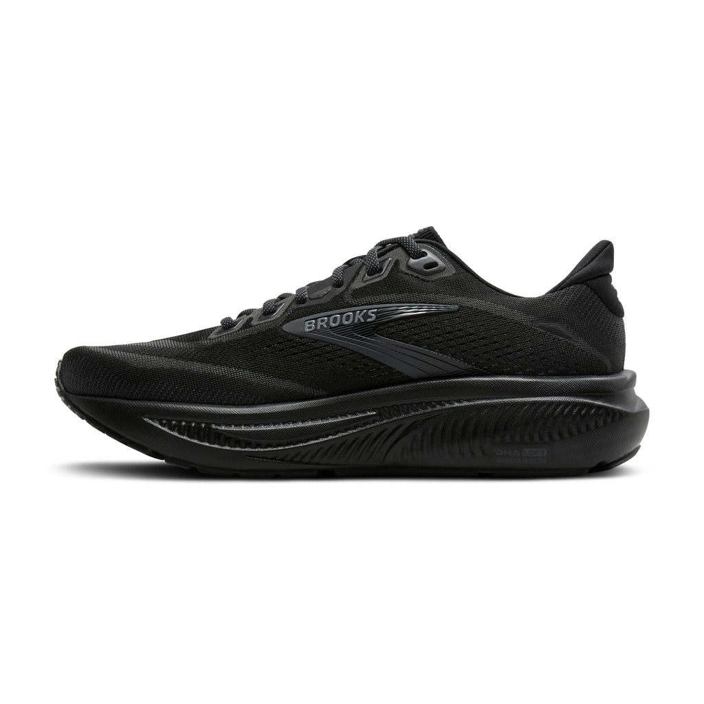 Men's Brooks Ghost 18 Black / Black / Ebony medial