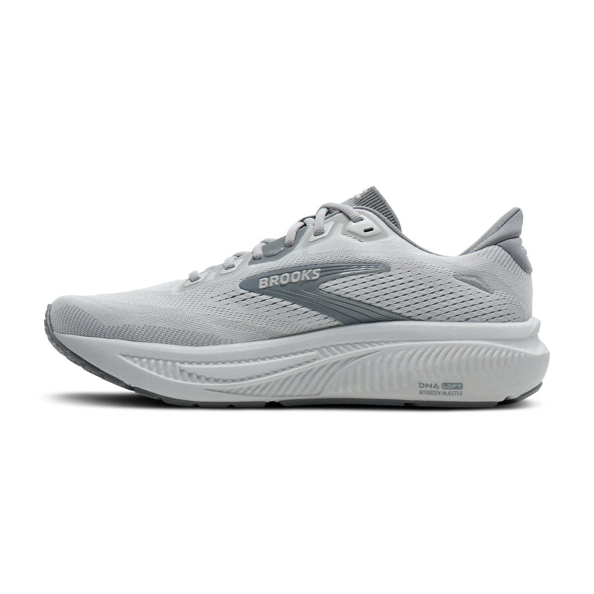 Men's Brooks Ghost 18 Primer Grey/Oyster Mushroom medial