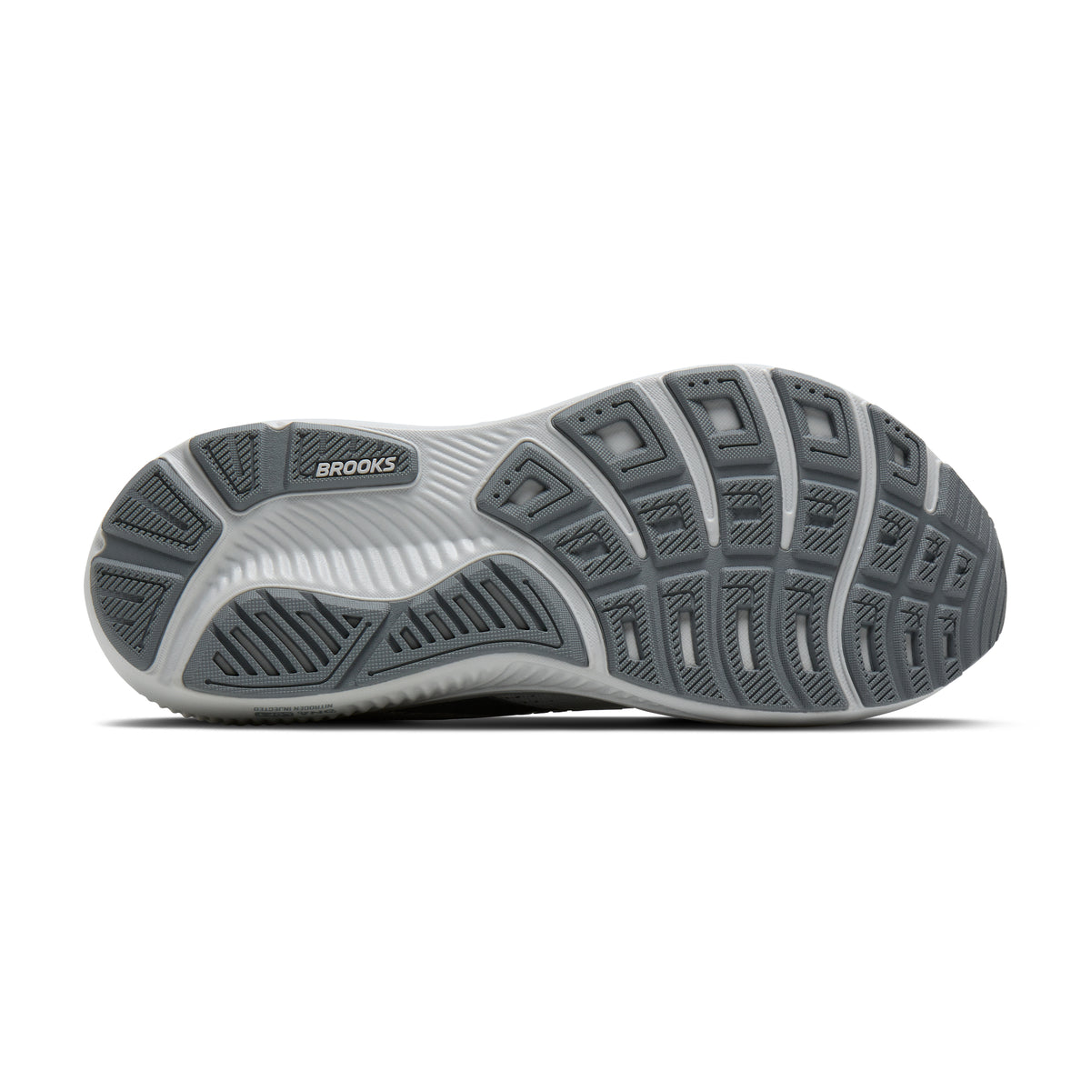 Men's Brooks Ghost 18 Primer Grey/Oyster Mushroom outsole