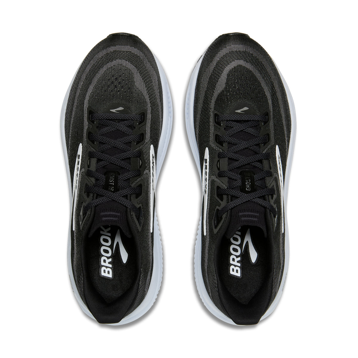 Men's Brooks Ghost 18 (Extra Wide 4E) Black / Grey / White top