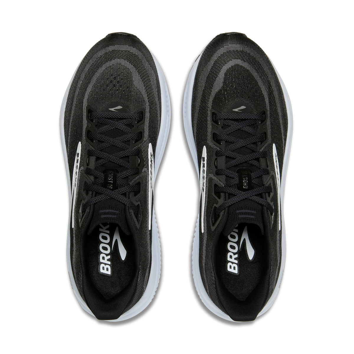 Men's Brooks Ghost 18 Black / Grey / White top