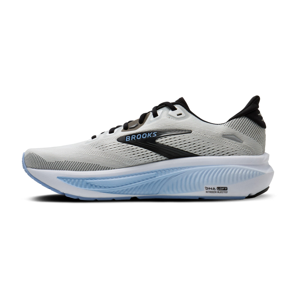 Men's Brooks Ghost 18 White / Black / Open Air medial