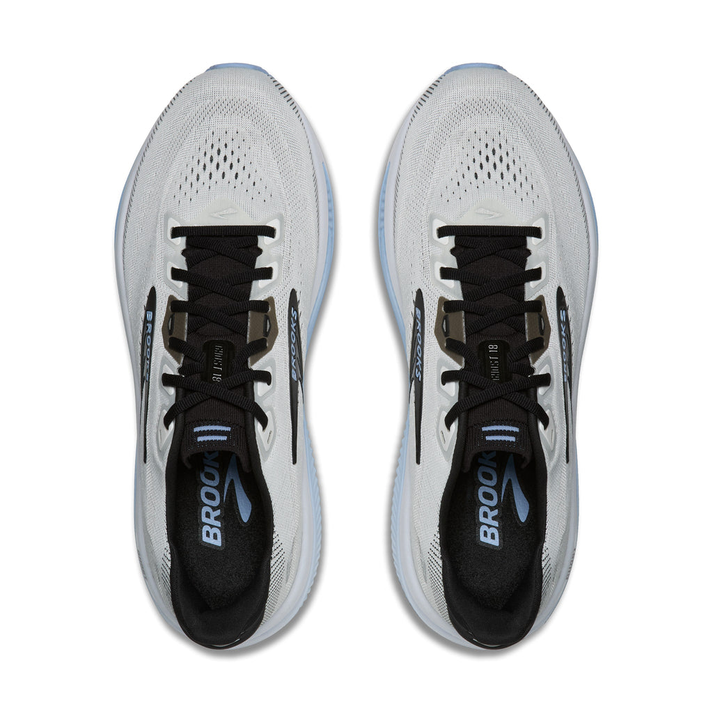 Men's Brooks Ghost 18 White / Black / Open Air top