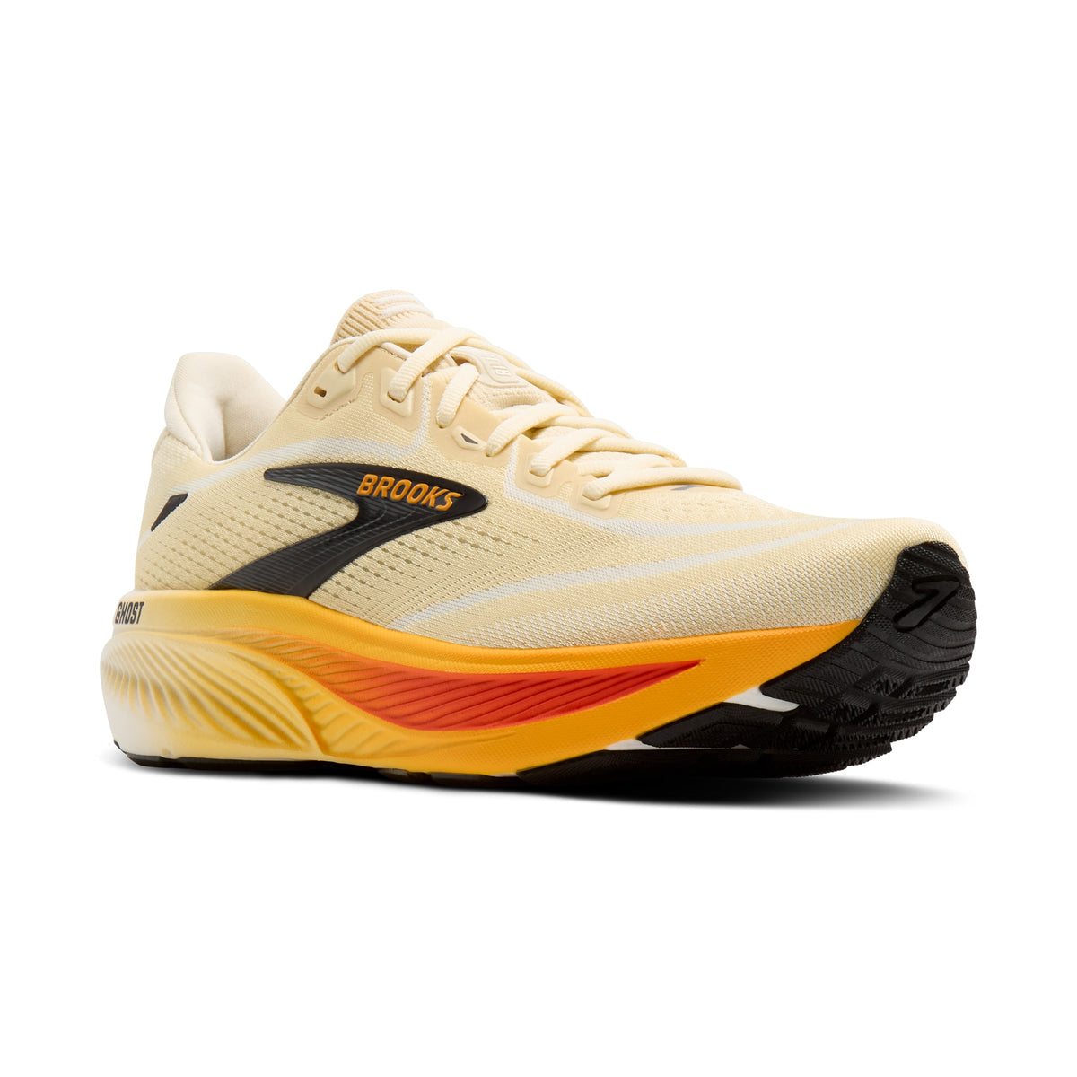 Men's Brooks Ghost 18 Rutabaga / Tigerlily / Orange pair angle