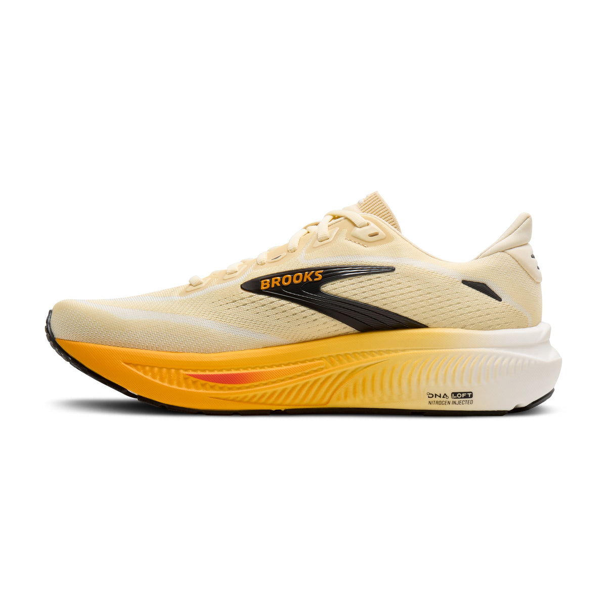Men's Brooks Ghost 18 Rutabaga / Tigerlily / Orange medial